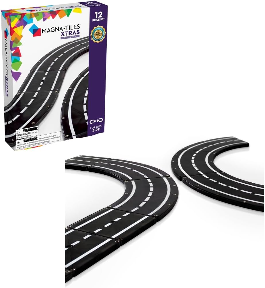 Magna-Tiles® XTRAS: Roads 12-Piece Set