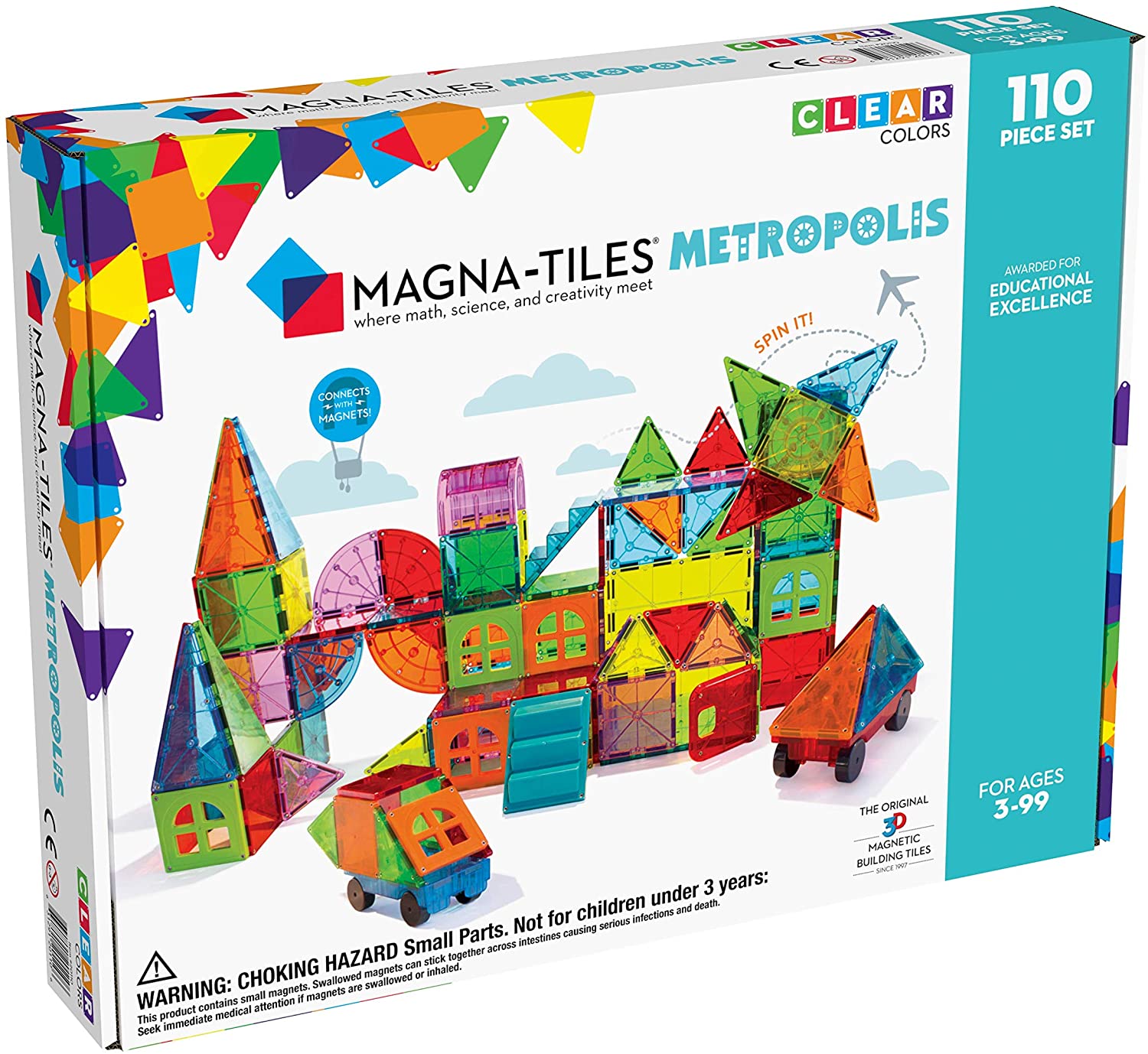 Magna-Tiles® 110 Piece Metropolis Set